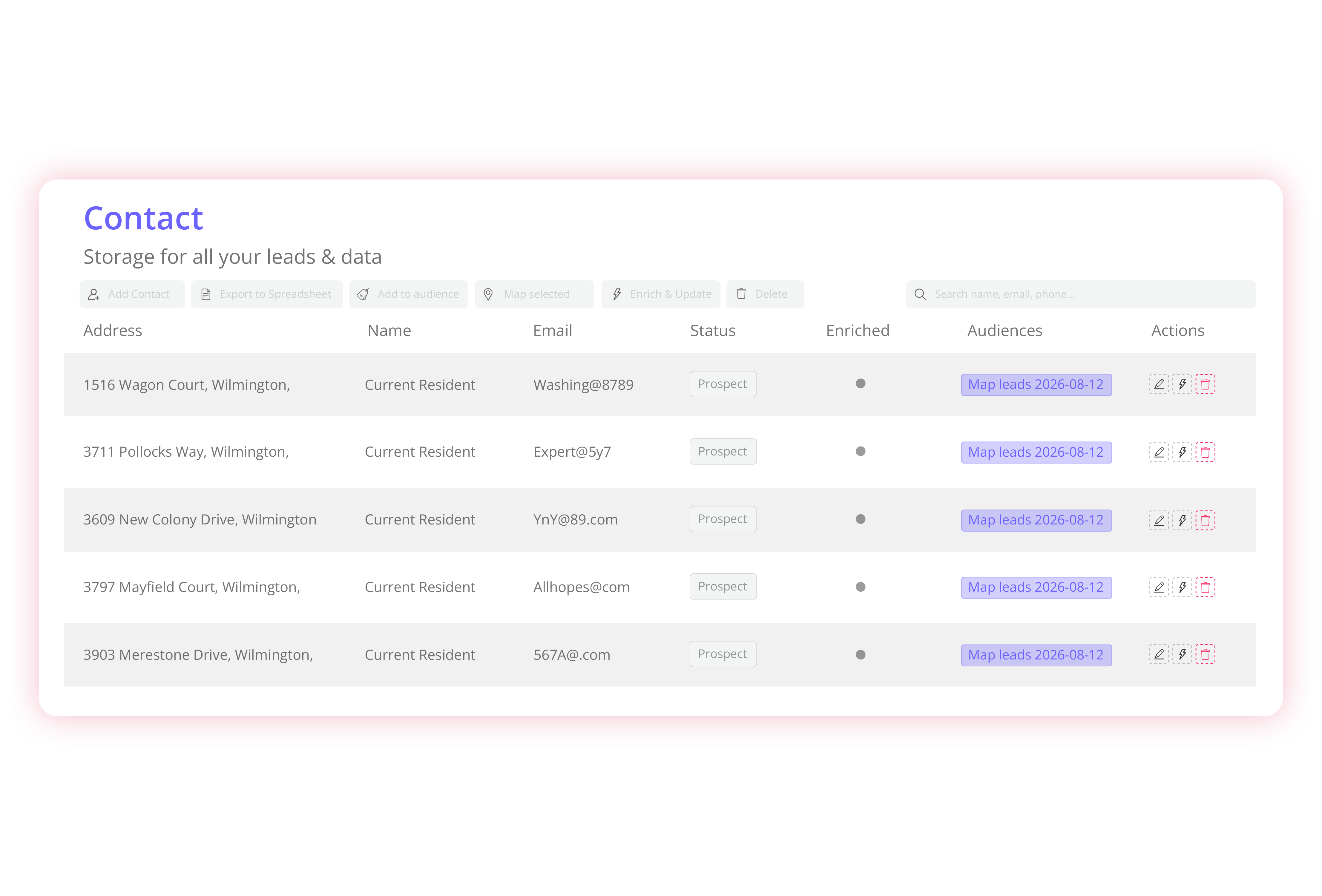 Export a campaign-ready contact list